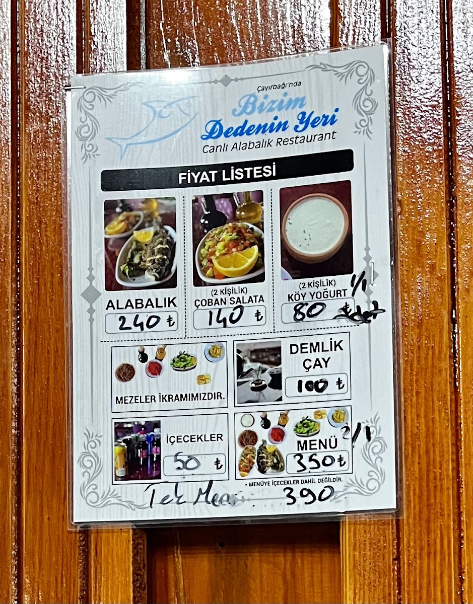 Menu Bizim Dedenin Yeri Çayirbaği-1