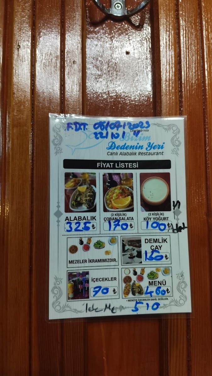 Menu Bizim Dedenin Yeri Çayirbaği-10