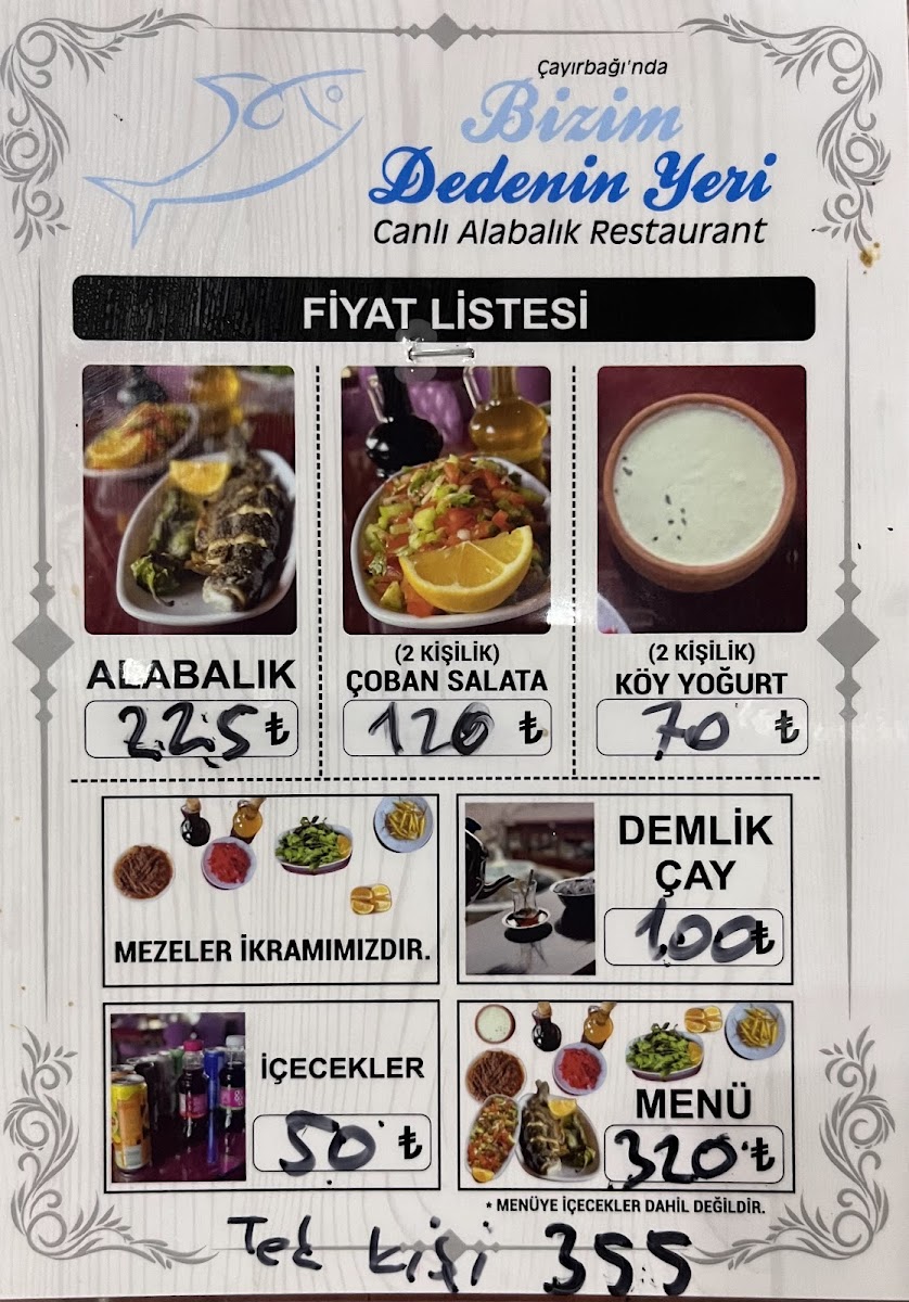 Menu Bizim Dedenin Yeri Çayirbaği-2