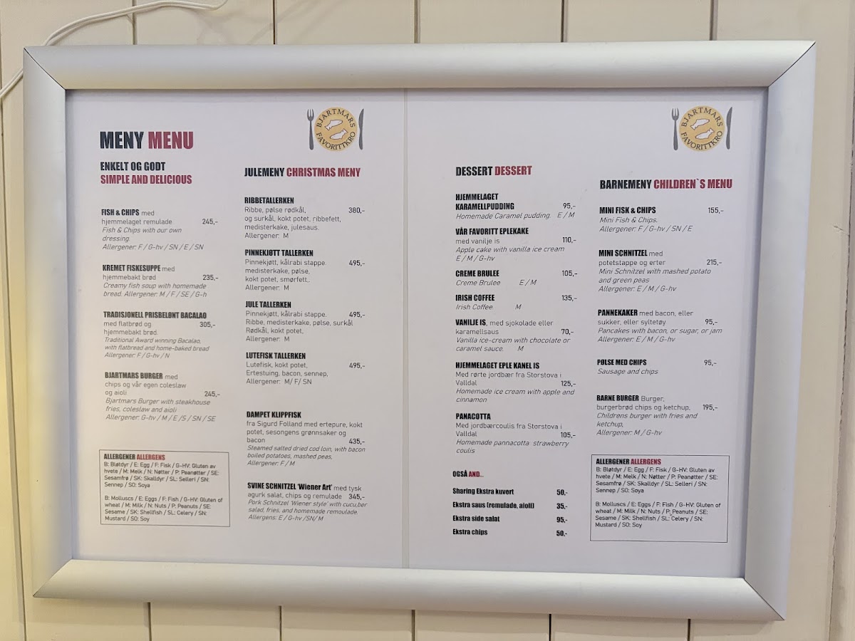 Menu Bjartmars Favorittkro-3