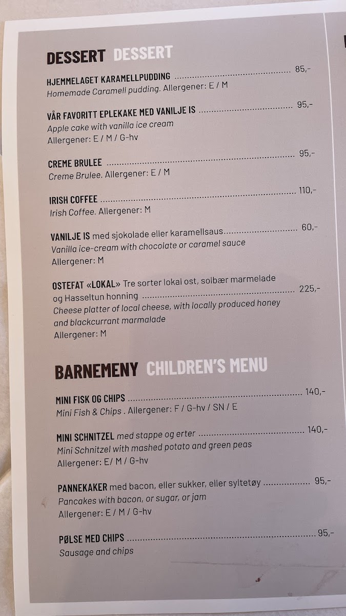Menu Bjartmars Favorittkro-7
