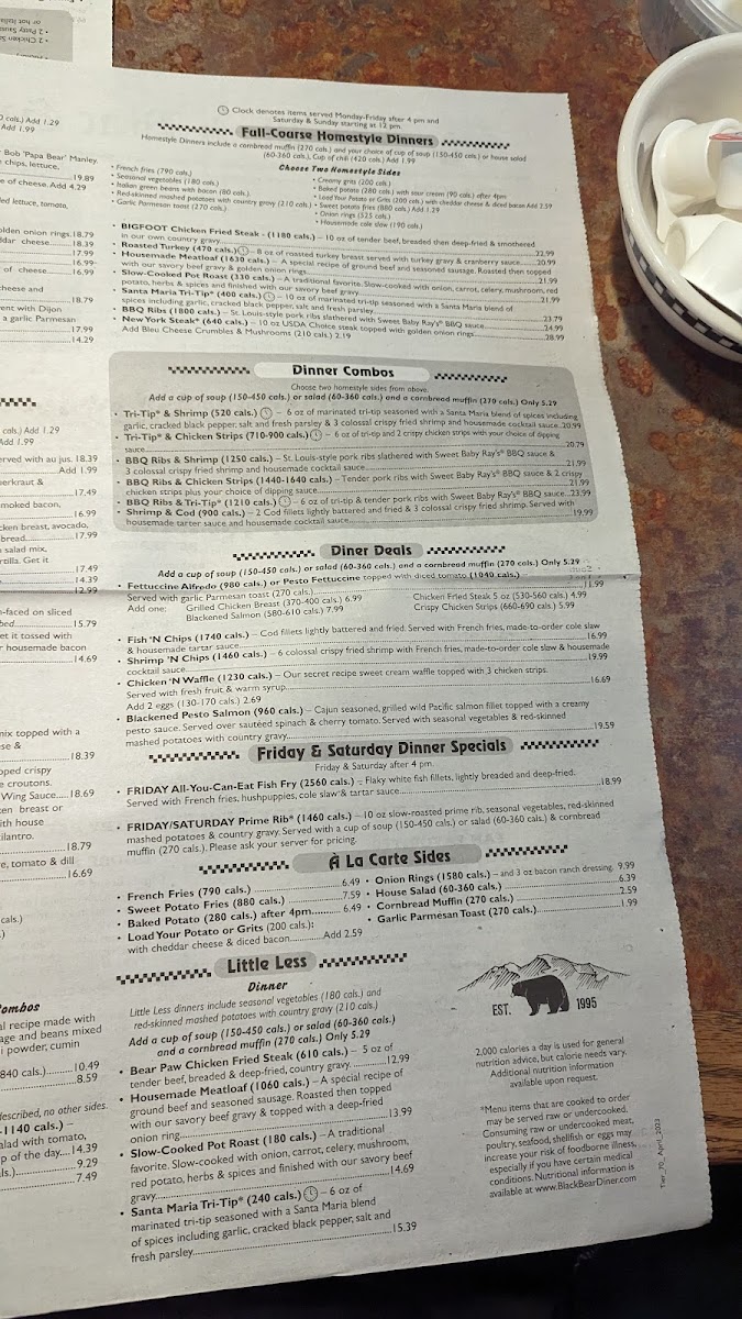 Menu Black Bear Diner Citrus Heights-1