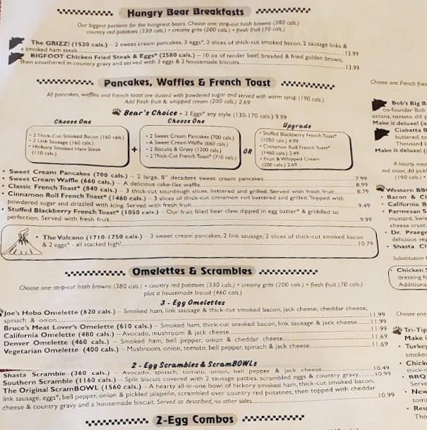 Menu Black Bear Diner Las Vegas - S. Las Vegas Blvd-10