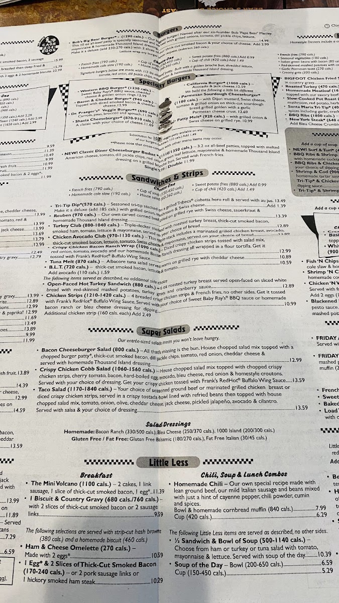 Menu Black Bear Diner Las Vegas - S. Las Vegas Blvd-4