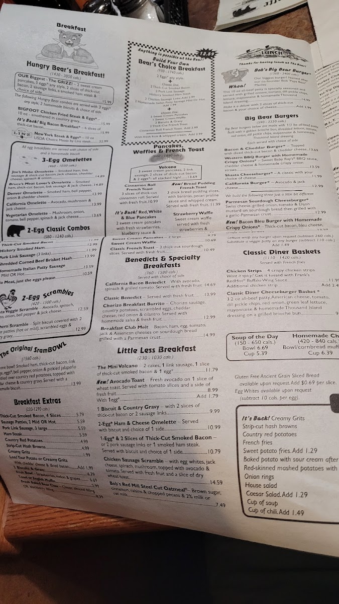 Menu Black Bear Diner Las Vegas - S. Las Vegas Blvd-5