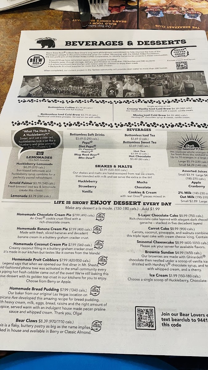Menu Black Bear Diner Las Vegas - S. Las Vegas Blvd-7