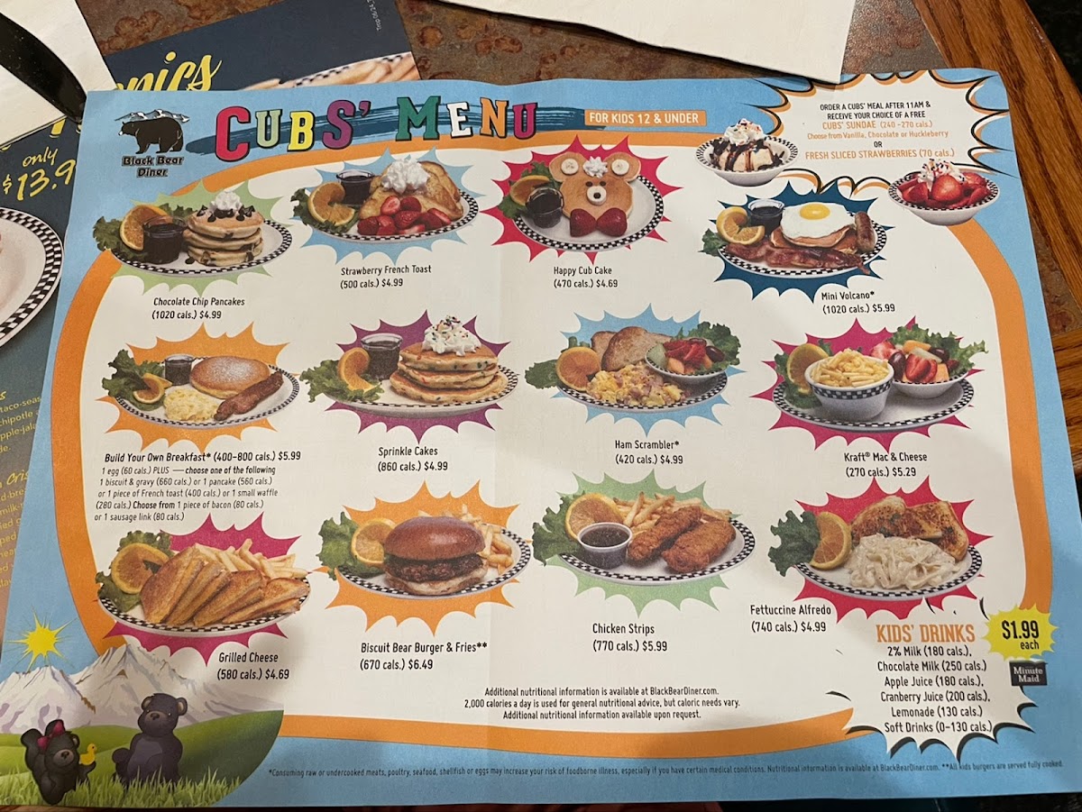 Menu Black Bear Diner Las Vegas - S. Las Vegas Blvd-8
