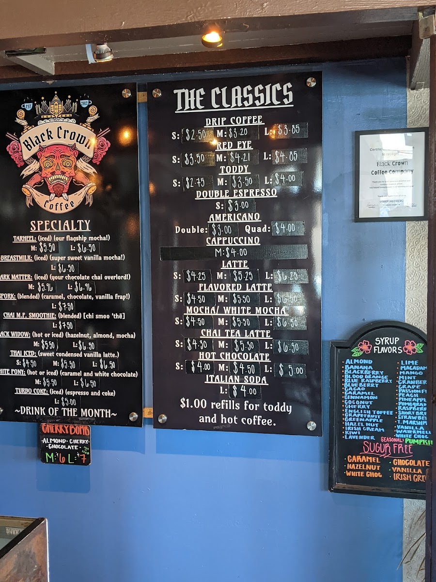 Menu Black Crown Coffee Company-2