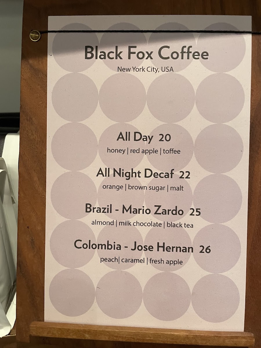 Menu Black Fox Coffee-9