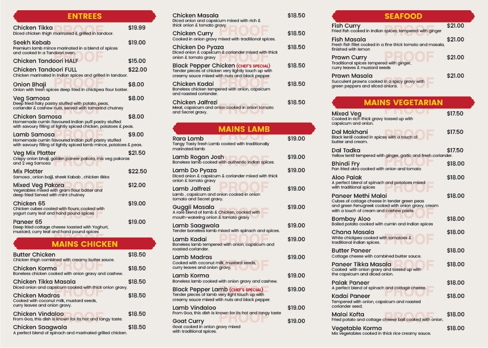 Menu Black Pepper Indian Restaurant-2