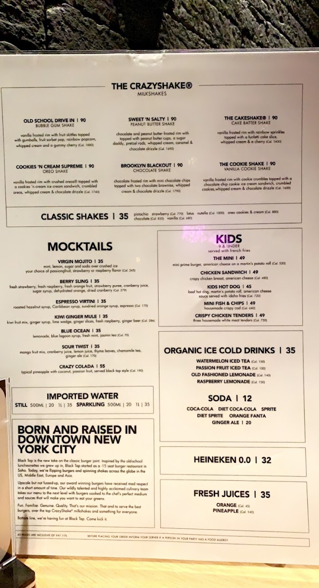 Menu Black Tap Kafd-8