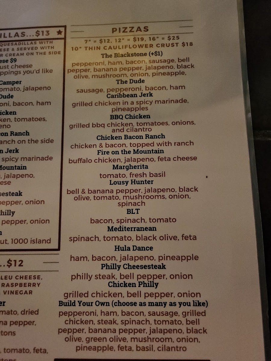 Menu Blackstone Pub & Eatery-5