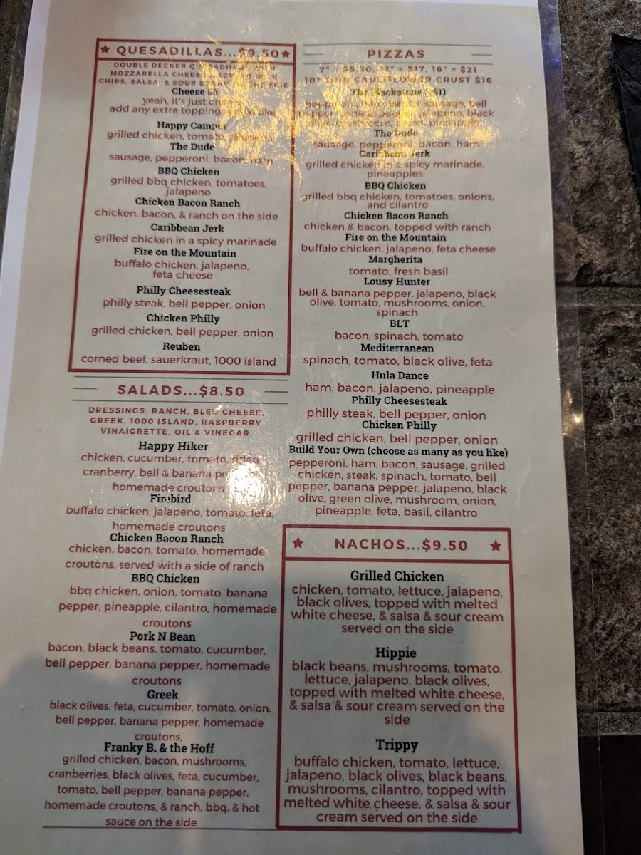 Menu Blackstone Pub & Eatery-8