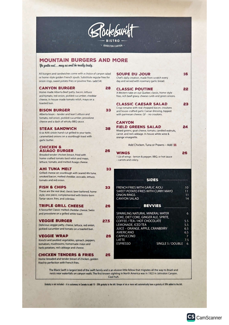 Menu Blackswift Bistro-1
