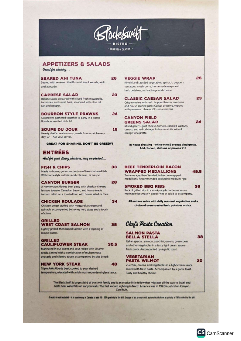 Menu Blackswift Bistro-3