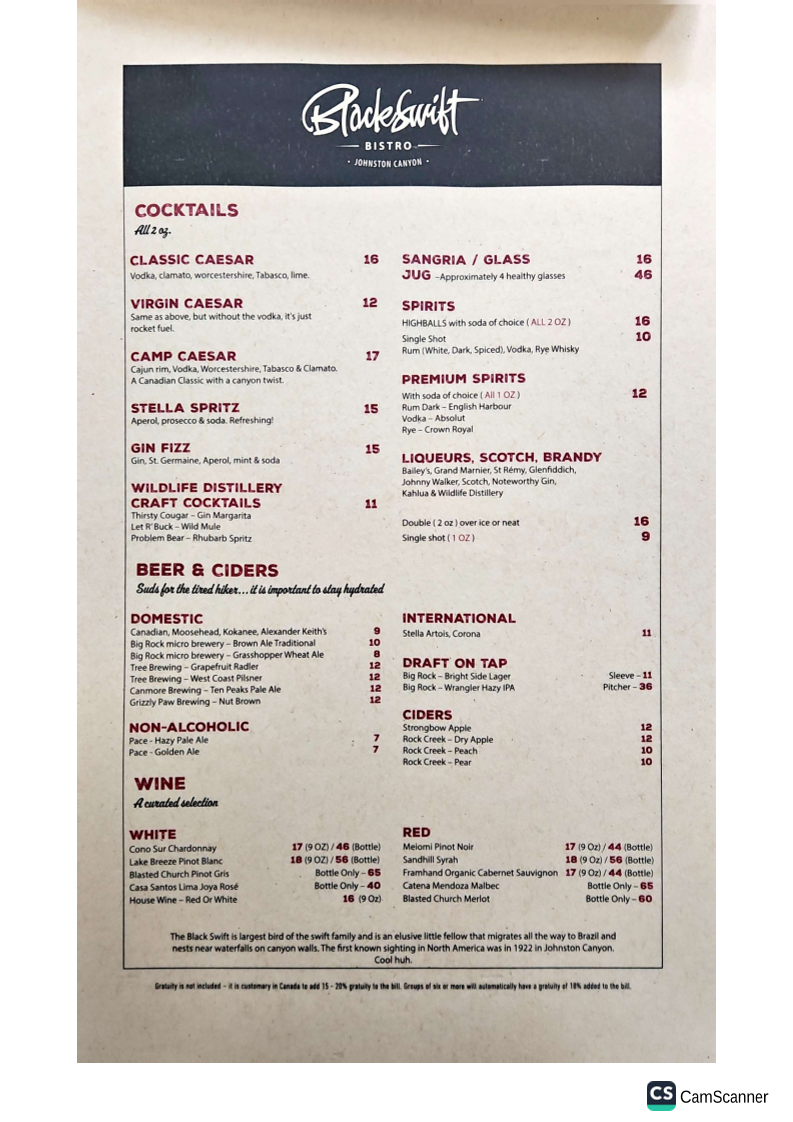 Menu Blackswift Bistro-4