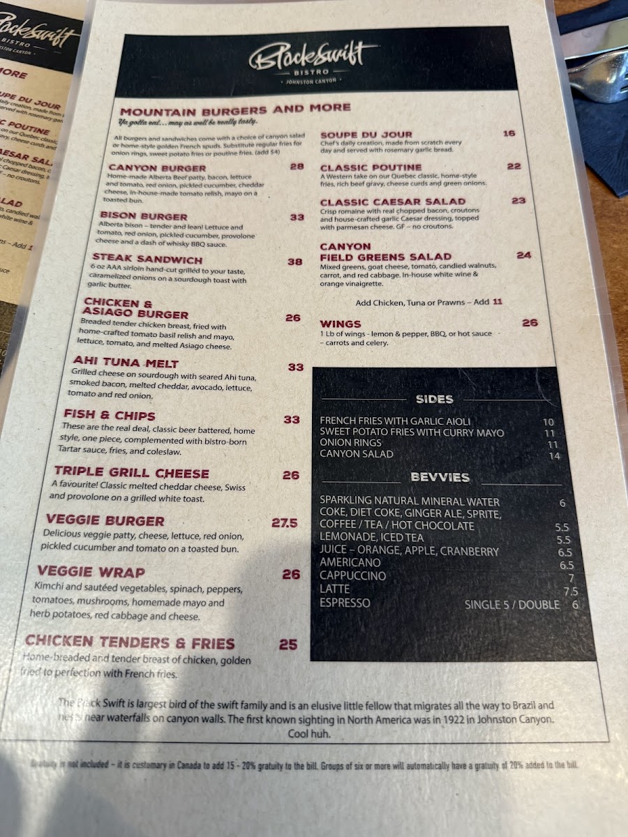 Menu Blackswift Bistro-6