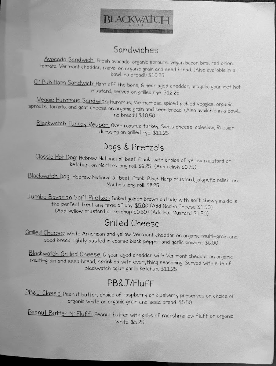 Menu Blackwatch Cafe-1