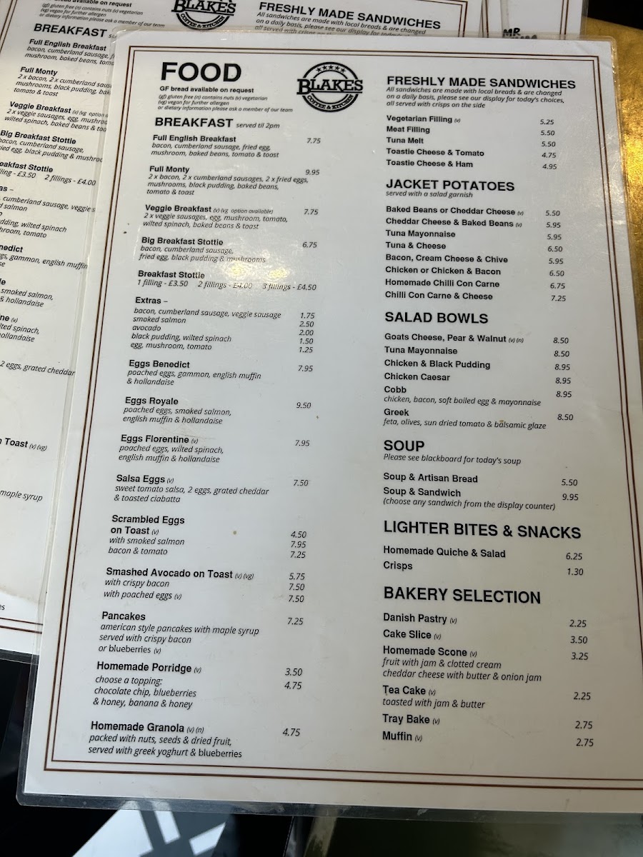 Menu Blakes-7