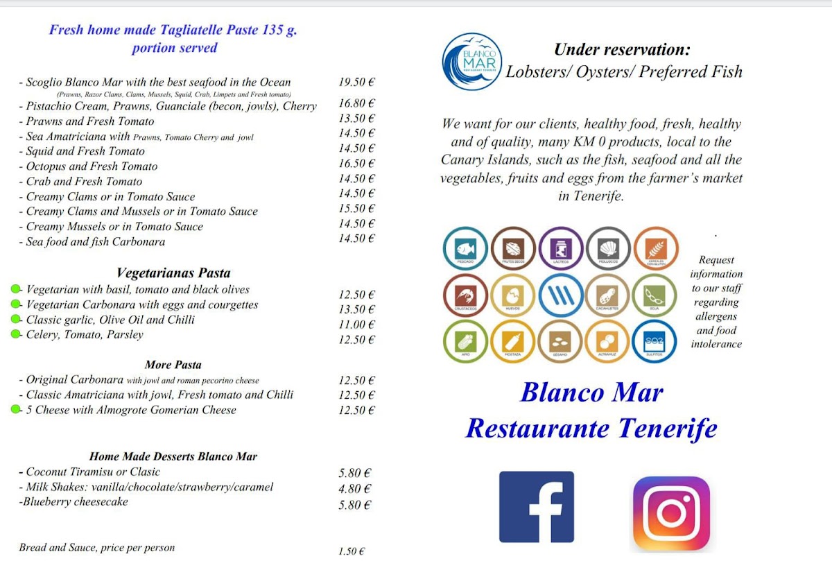 Menu Blanco Mar Restaurante Tenerife-2