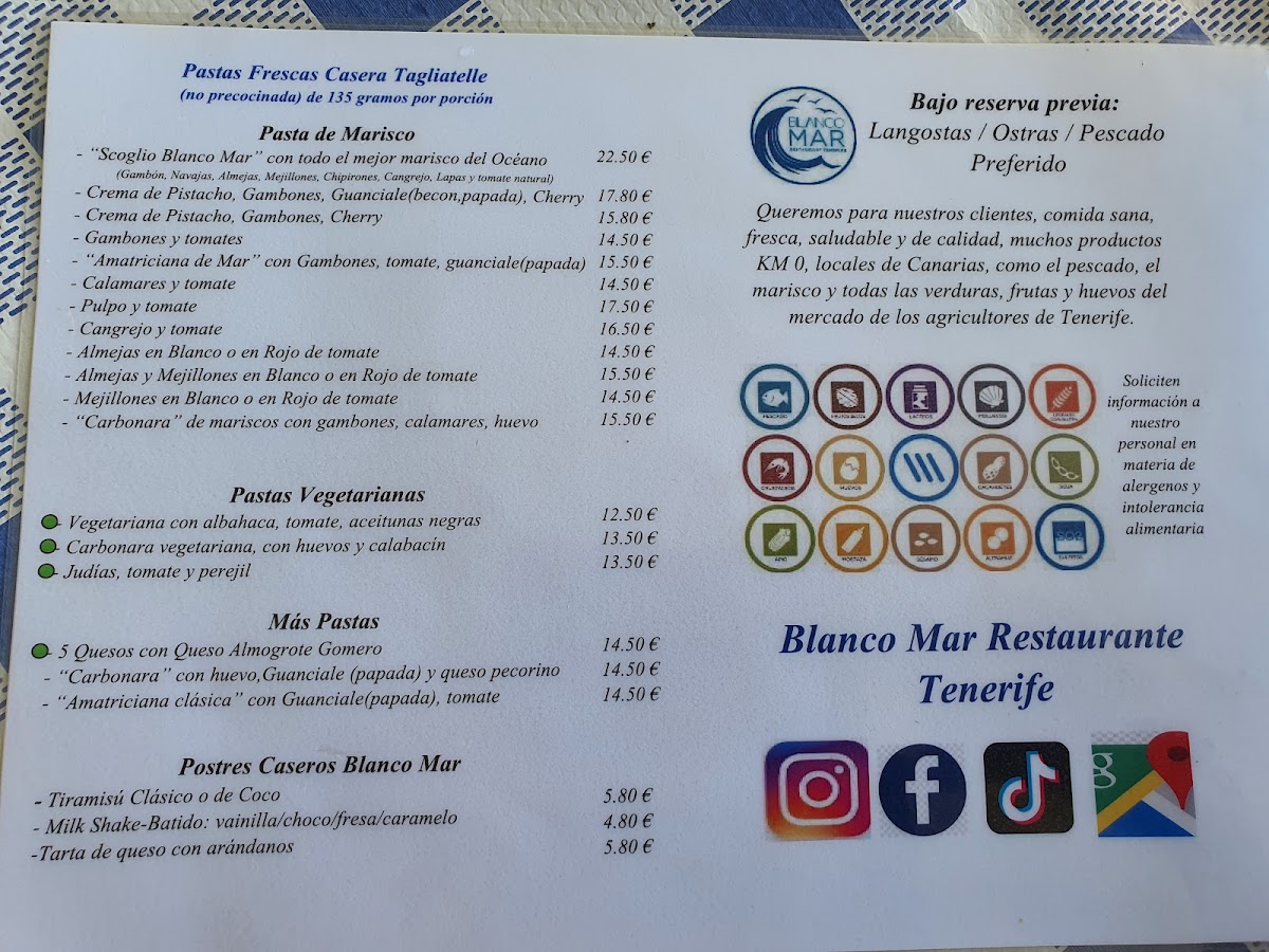 Menu Blanco Mar Restaurante Tenerife-4