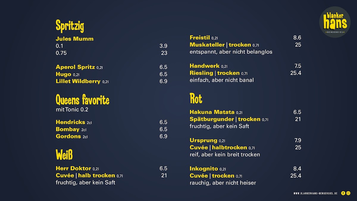 Menu Blanker Hans Bensersiel-1