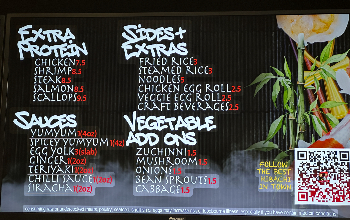 Menu Blasian Grill Hibachi-2