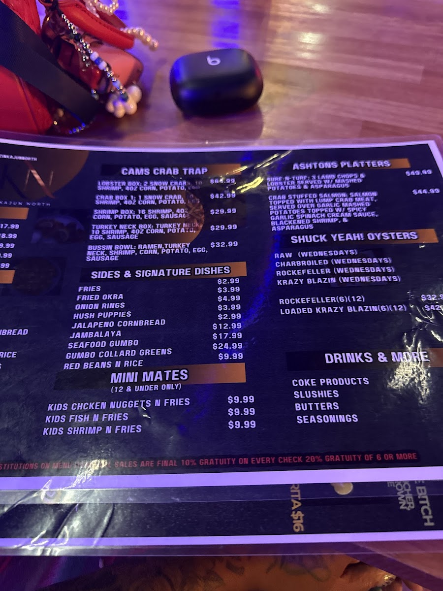 Menu Blazin Kajun-3