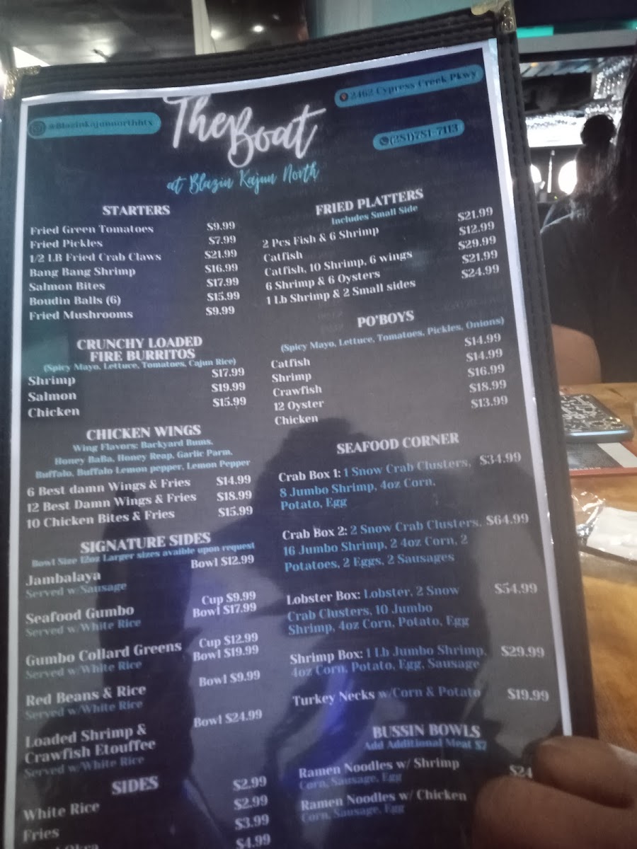 Menu Blazin Kajun-4