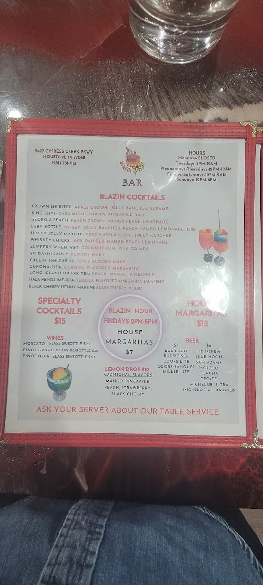 Menu Blazin Kajun-9