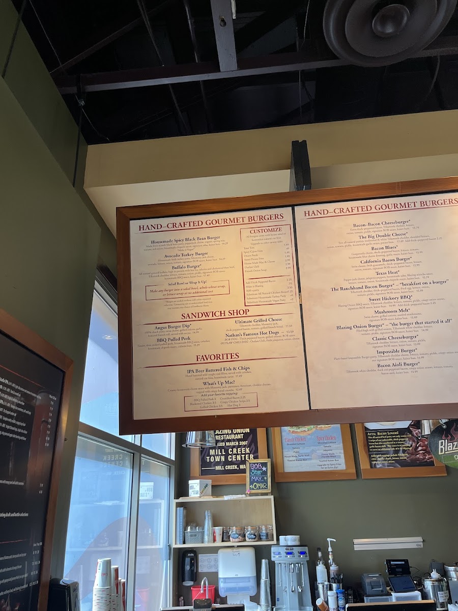 Menu Blazing Onion Burger Company-8