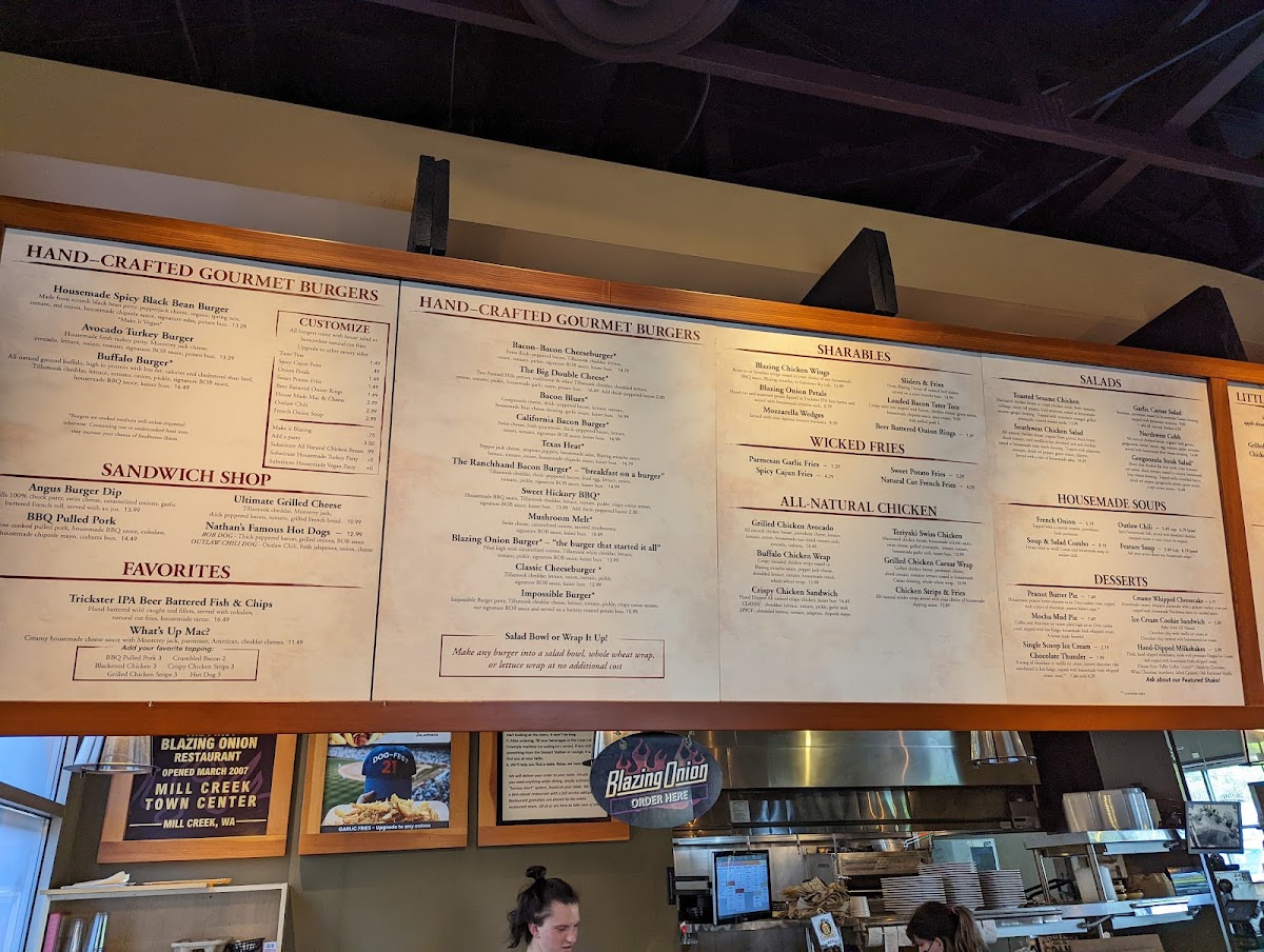 Menu Blazing Onion Burger Company-9