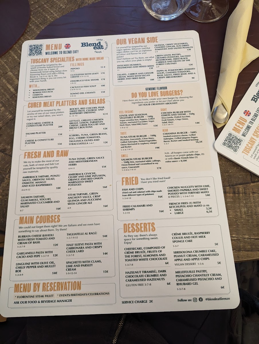 Menu Blend Eat - Ristorante, Eventi, Cocktail Bar-2