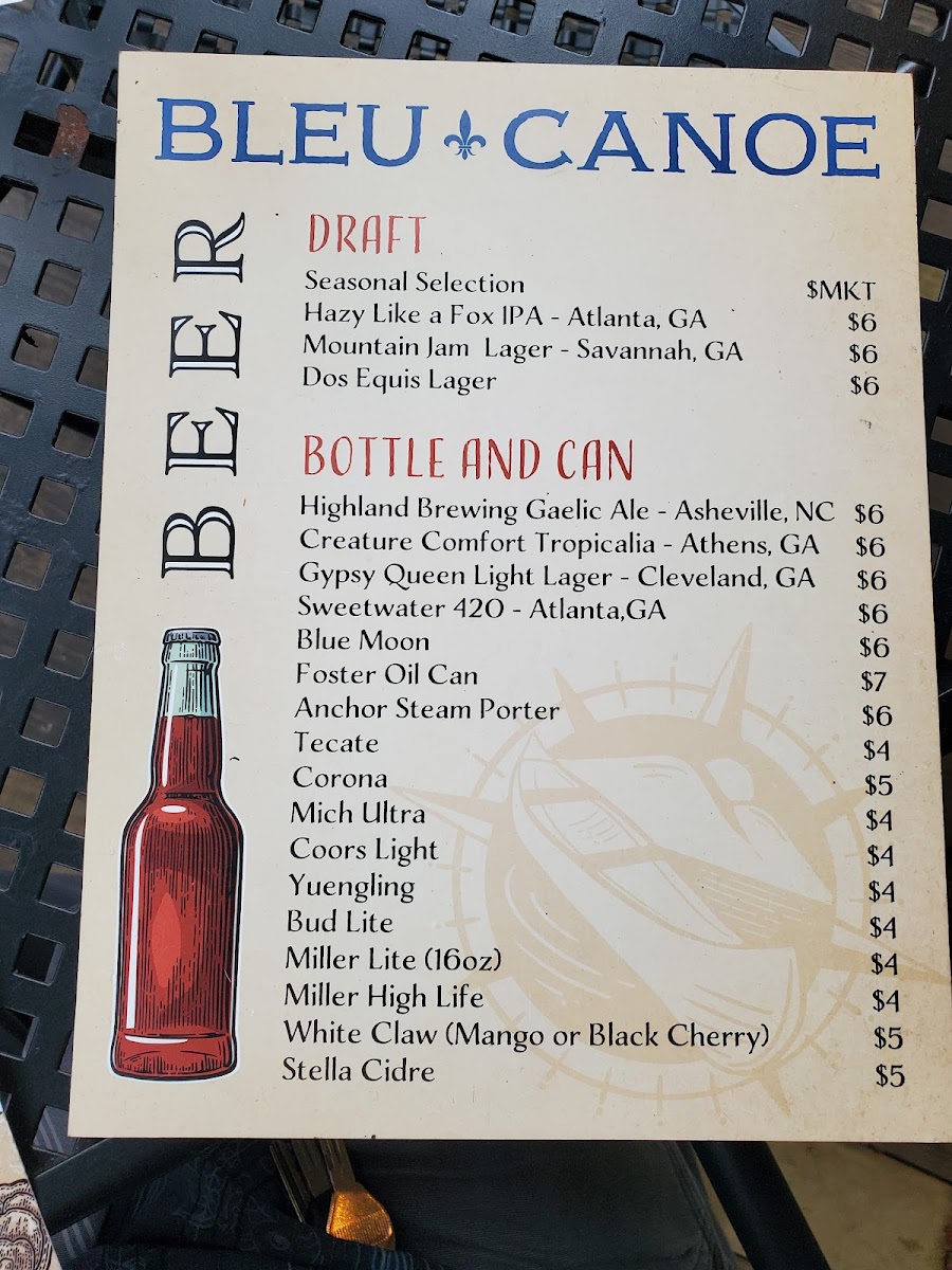 Menu Bleu Canoe-10
