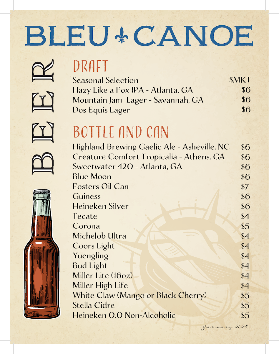 Menu Bleu Canoe-5