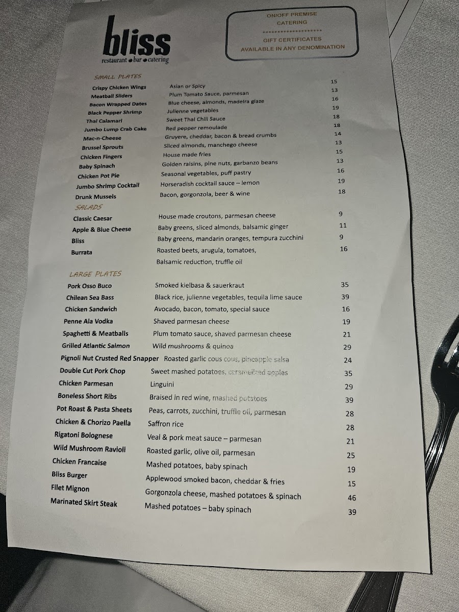 Menu Bliss-1