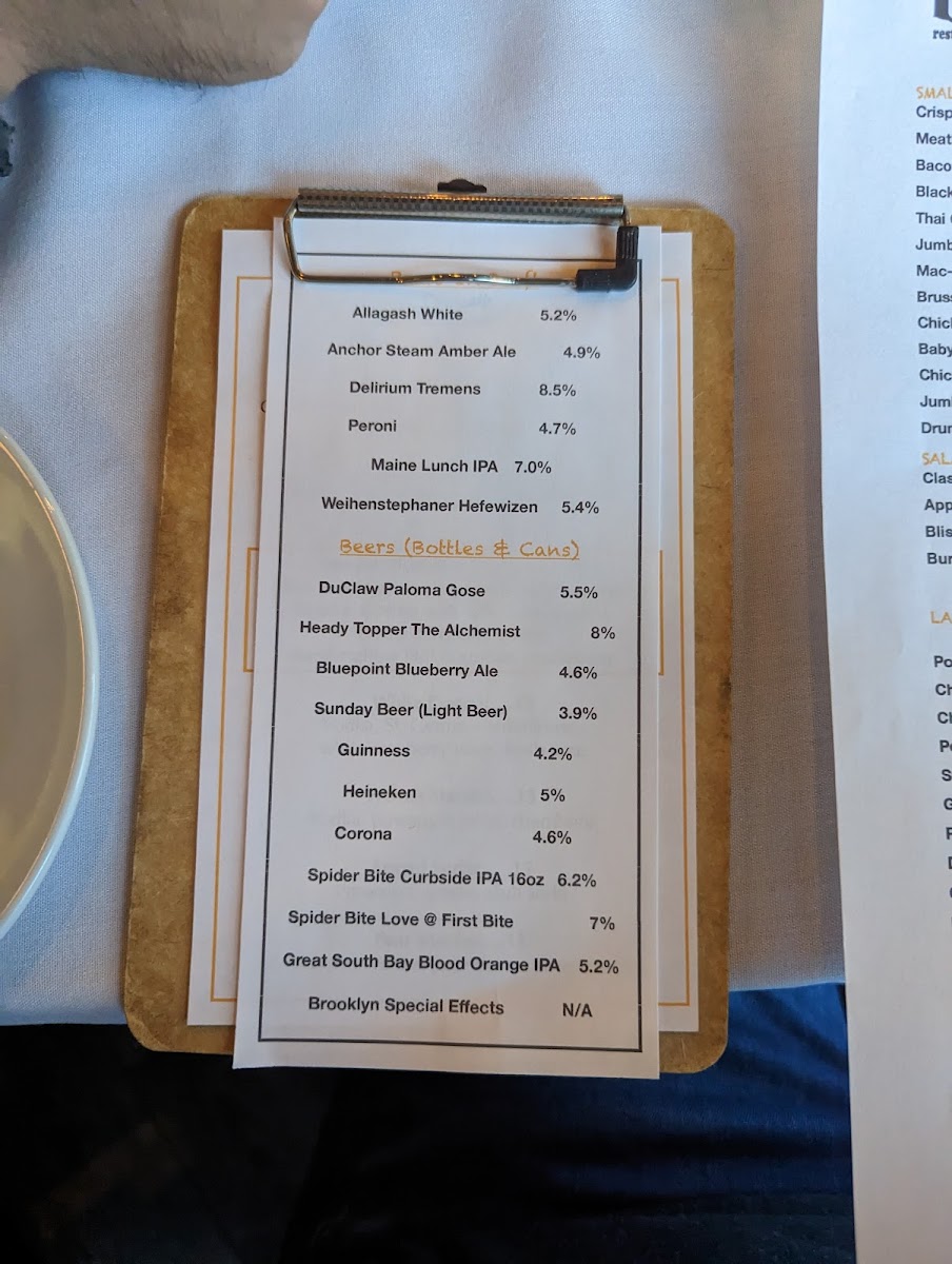 Menu Bliss-8