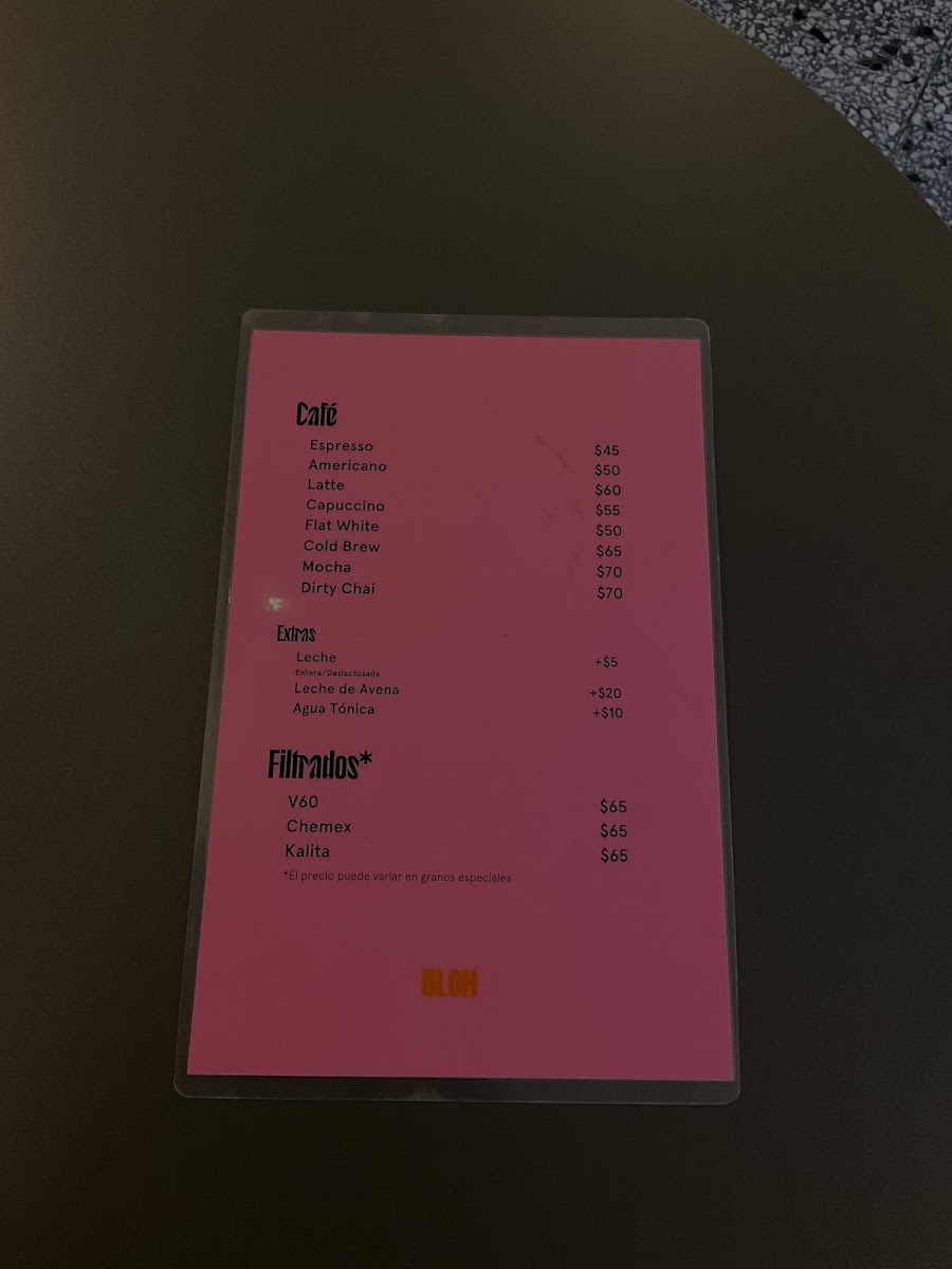 Menu Blom Nápoles-2