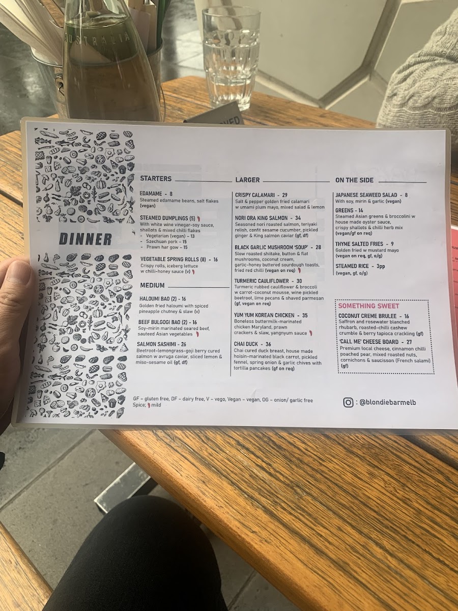 Menu Blondie Bar-3
