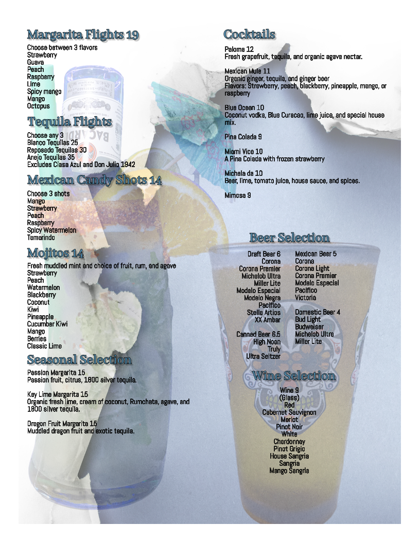 Menu Blue Agave Street Tacos And Margaritas-3