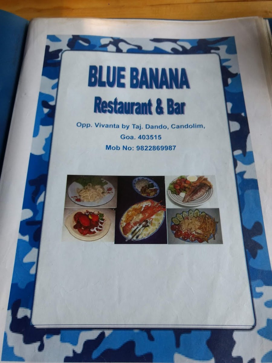 Menu Blue Banana Restaurant-8