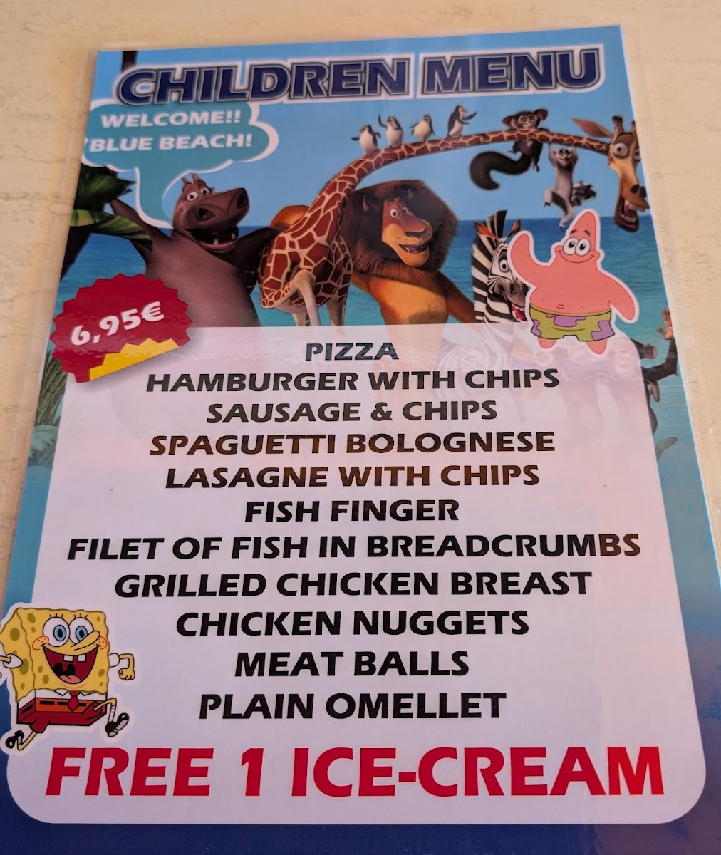 Menu Blue Beach-1