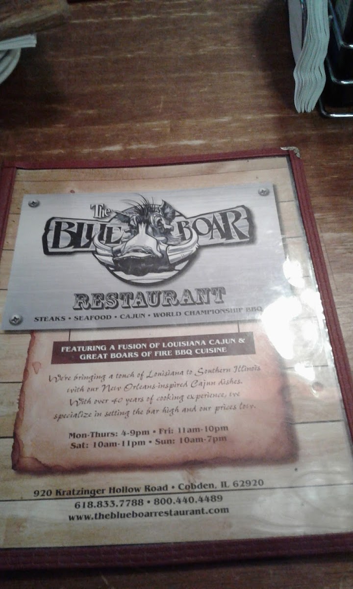 Menu Blue Boar Restaurant & Bar-3
