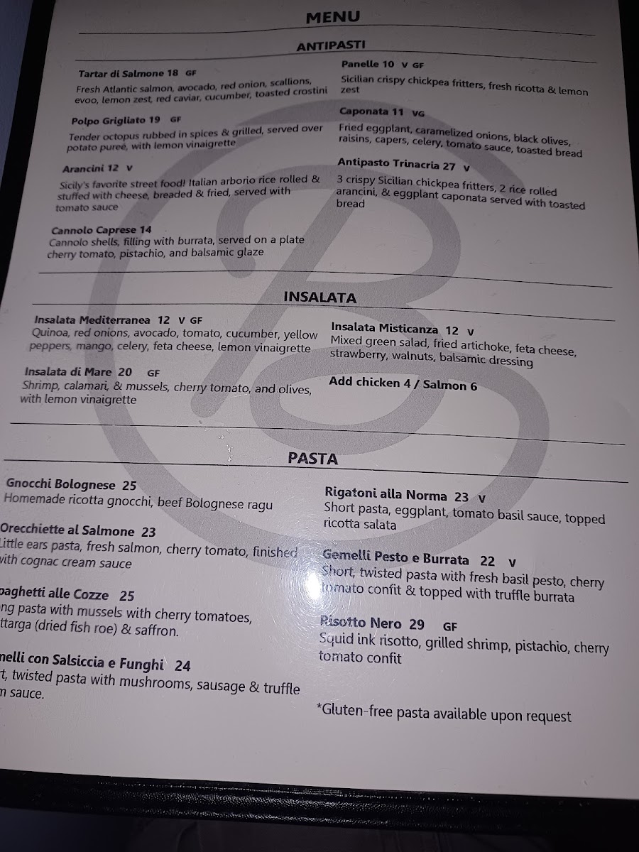 Menu Blue Cave Italian-7