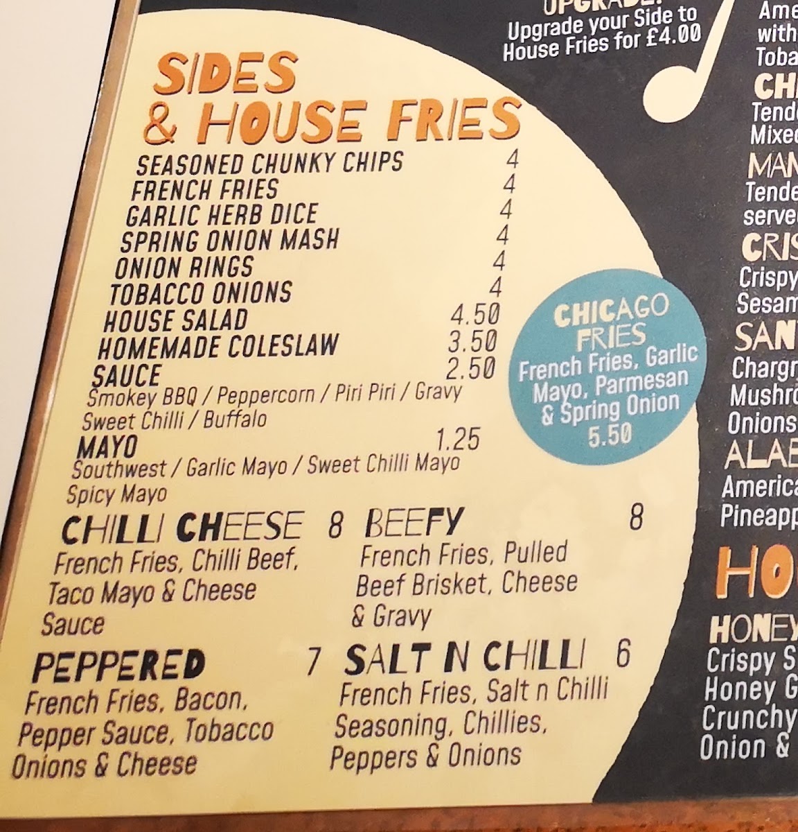 Menu Blue Chicago Grill Dundonald-1