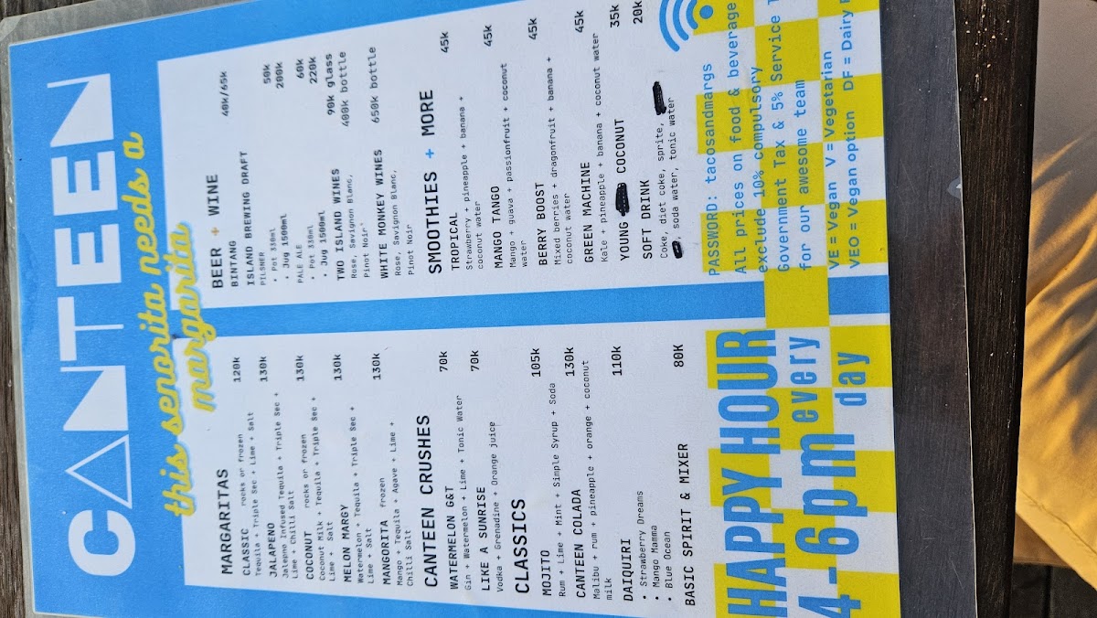 Menu Blue Corner - Beach Bar-4