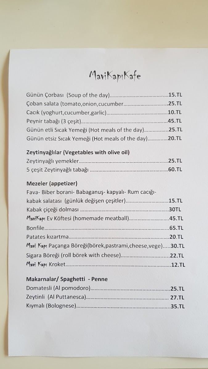 Menu Blue Door Café-1