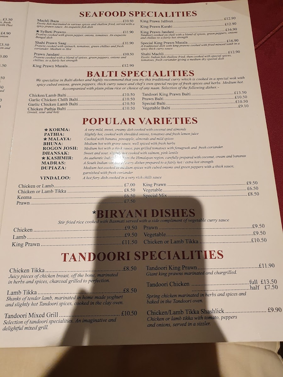 Menu Blue Elephant Indian Restaurant-2