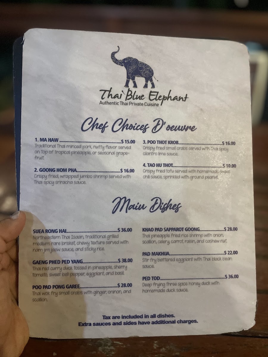 Menu Blue Elephant Thai-5