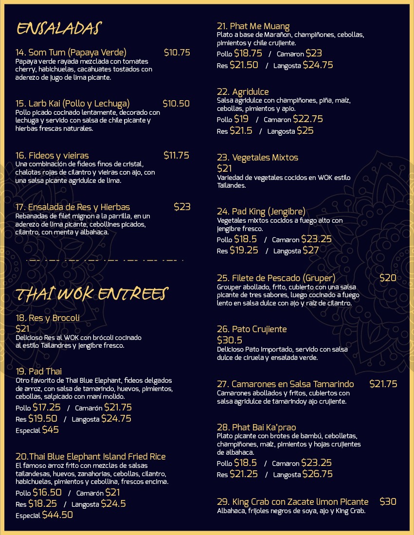 Menu Blue Elephant Thai-6